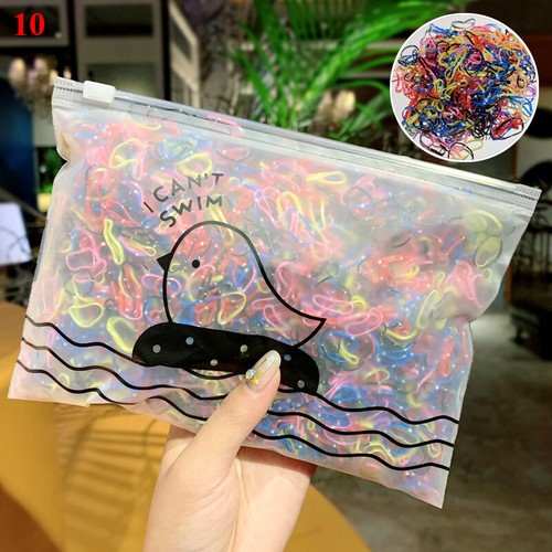 1000pcs Hair Ties Rope Elastics Ponytail Bands Scrunchies Tiny Mini Rubber Girl☊ - Picture 12 of 24