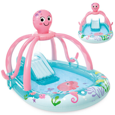 INTEX 56138NP Playcenter Friendly Octopus 234x183x15cm Planschbecken mit Rutsche