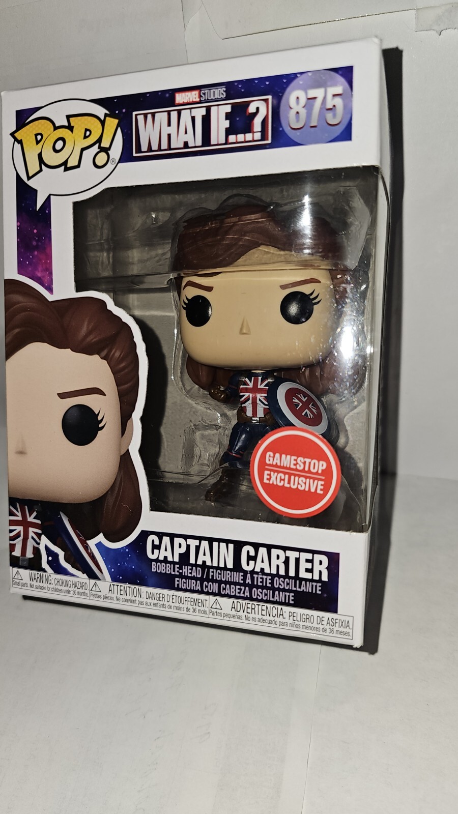 Funko Pop! ¿Y Si...?: Captain Carter #875, Exclusivo De Gamestop