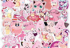 50pcs Cute Pokemon Vinyl Decal Stickers Skateboard Luggage Laptop