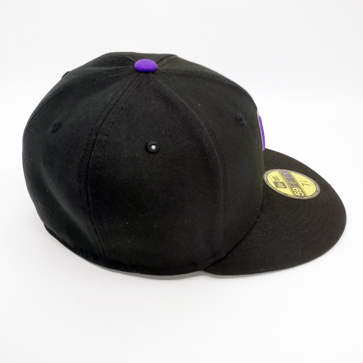 Colorado Rockies Hat New Era 59Fifty Fitted 7 1/8 Black with Logo
