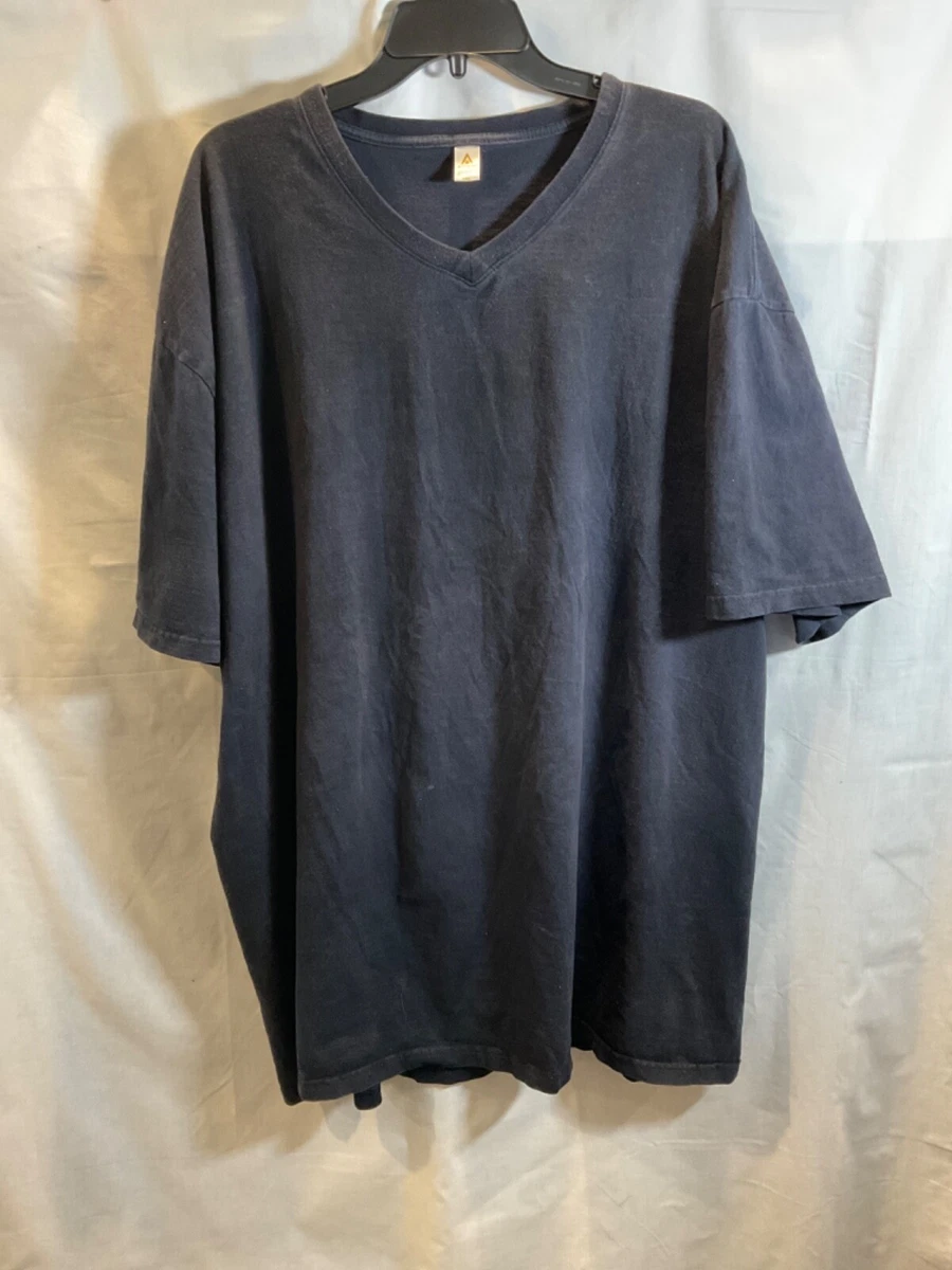 Access Gold Label Men s Black T Shirt 6XL V Neck Short Sleeve Small Flaw