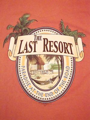 The Last Resort Paradise At the End of The Road Hammock T Shirt XL | eBay
