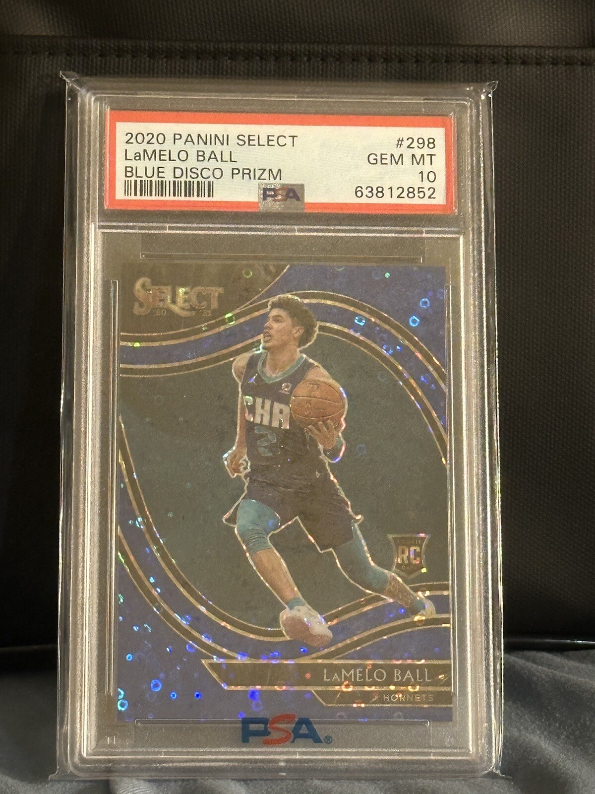 2020 Panini Select LAMELO BALL Blue Disco Prizm PSA 10 Gem Mint 11/25 #298