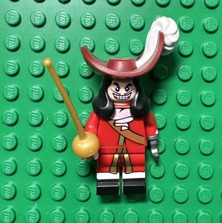 Lego Disney's Peter Pan Captain Hook W/Sword Minifigures Series 1