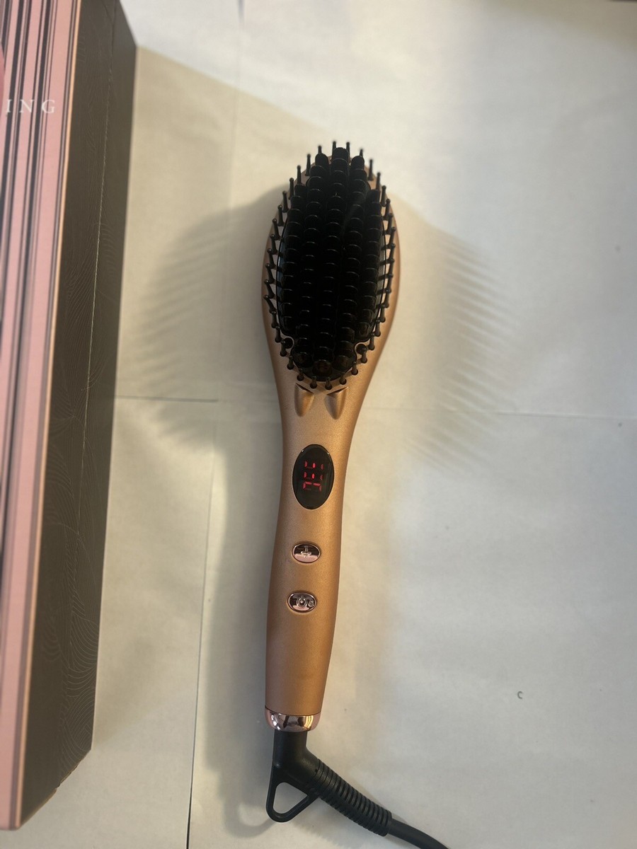 Glamfields Ceramic & Ionic Straightening Brush 2.0 with Anti  display picture 1