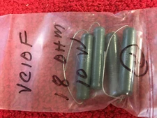 VC10F  18  OHM 10 WATT CLAROSTAT RESISTORS 4 PCS NOS