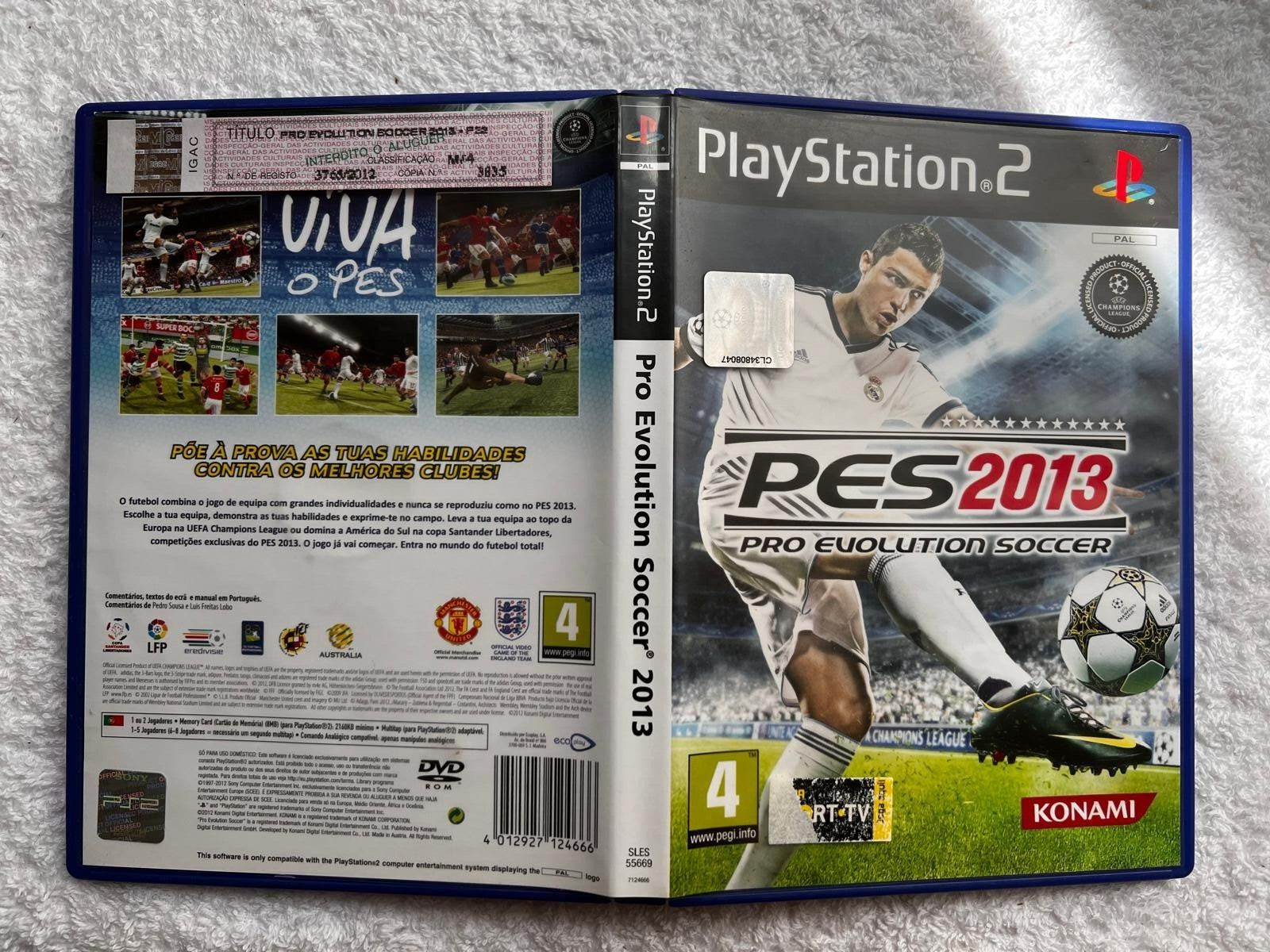 PRO EVOLUTION SOCCER 2013 PES 13 Sony Playstation 2 PS2 PAL Game CR7
