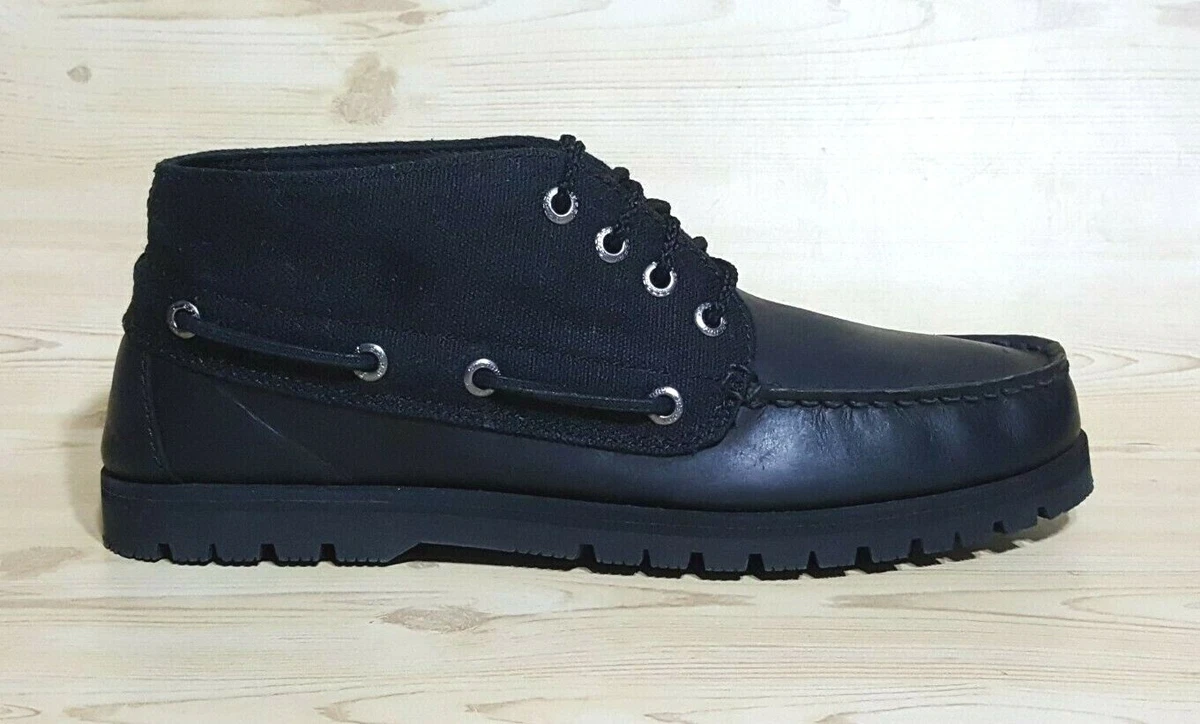 NWT Sperry Top Sider Black Hi Top Boat Shoes Men s Shoes Size 8 M