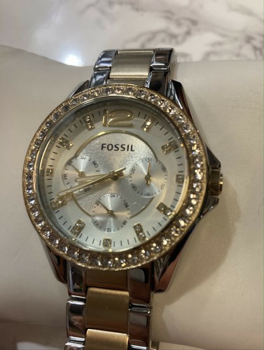 Fossil Women Riley Gold Stainless Steel 