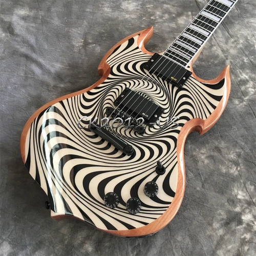 Zakk Wylde Audio Barbarian Electric Guitar Psychic Bullseye Rawtop 6 String