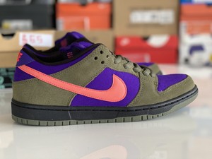nike dunk sb low olive atomic red