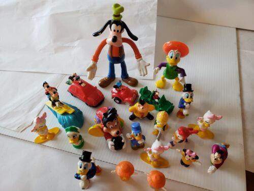 Disney Mixed Lot of 21 PVC Plastic Figures Toys Mickey Minnie Mr Scrooge Goofy - Picture 1 of 12