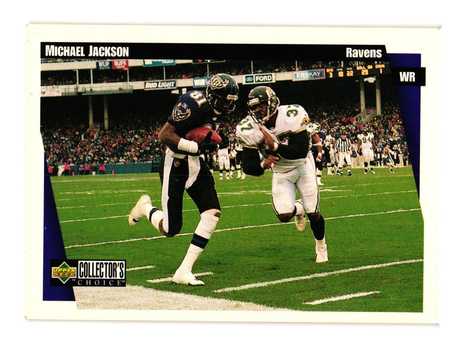 1997 Collector's Choice #527 Michael Jackson Baltimore Ravens