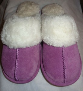 purple house slippers