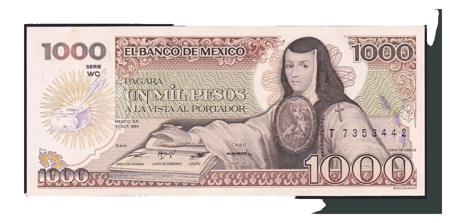 1984 Mexican Paper Money