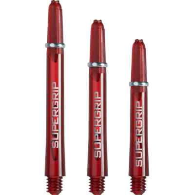 Harrows Supergrip Nylon Dartschäfte | Auswahl Medium Midi Short | Rot