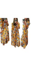 Abel the Label Mango Magic Boho Lagenlook women's maxi dress size XS