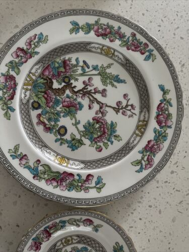 9 Vintage INDIA TREE AYNSLEY Teller 1 Portion & 8 Dessert Vorspeise England - Bild 3 von 8