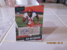 Josh Imatorbhebhe RC 2021 Panini Chronicles Prestiage Draft Picks #PS-JIM Auto