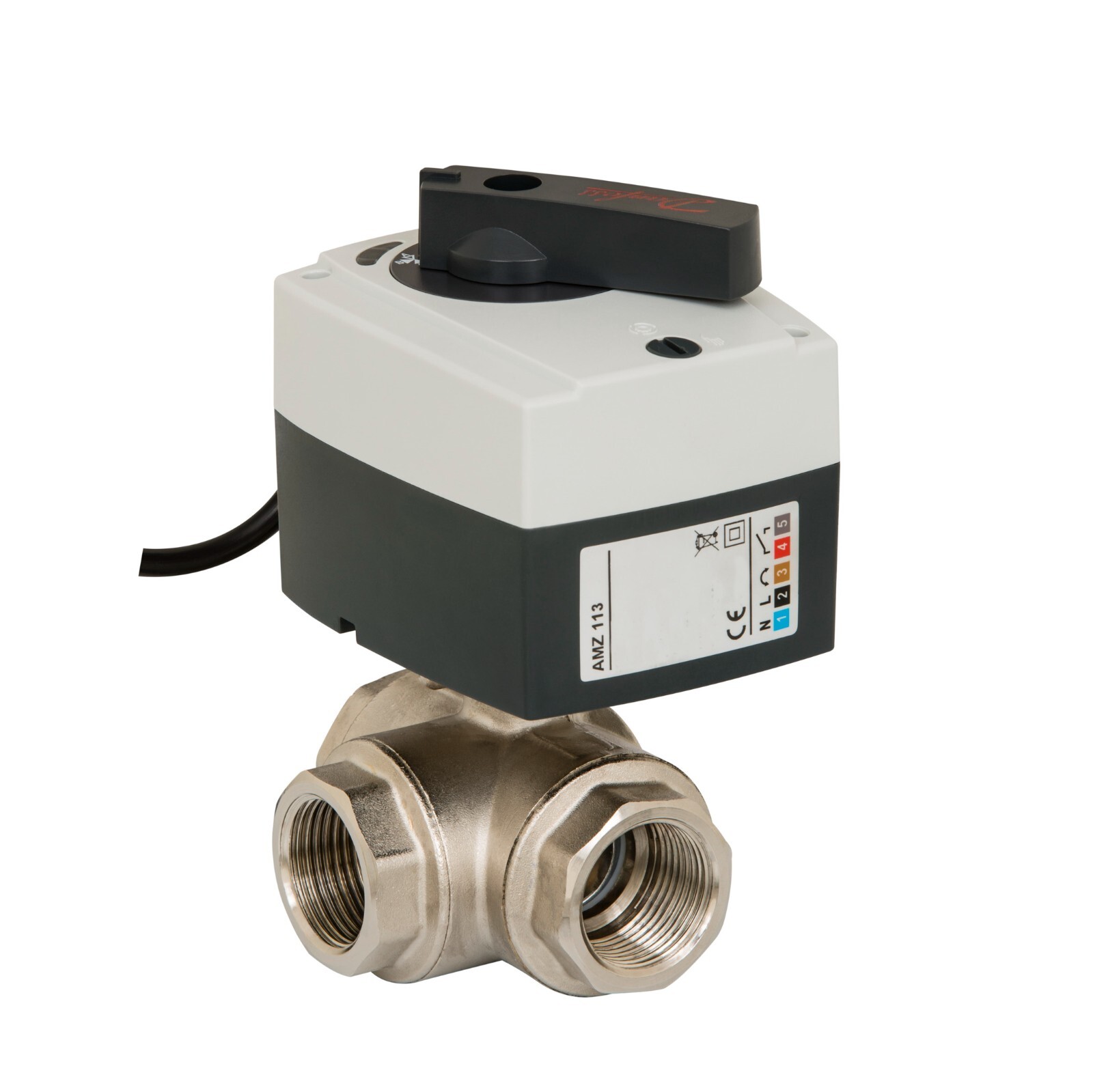 Danfoss AMZ 113 - 3 Port Actuator With Ball Value 082G5418 3 Way Zone Valve DN15