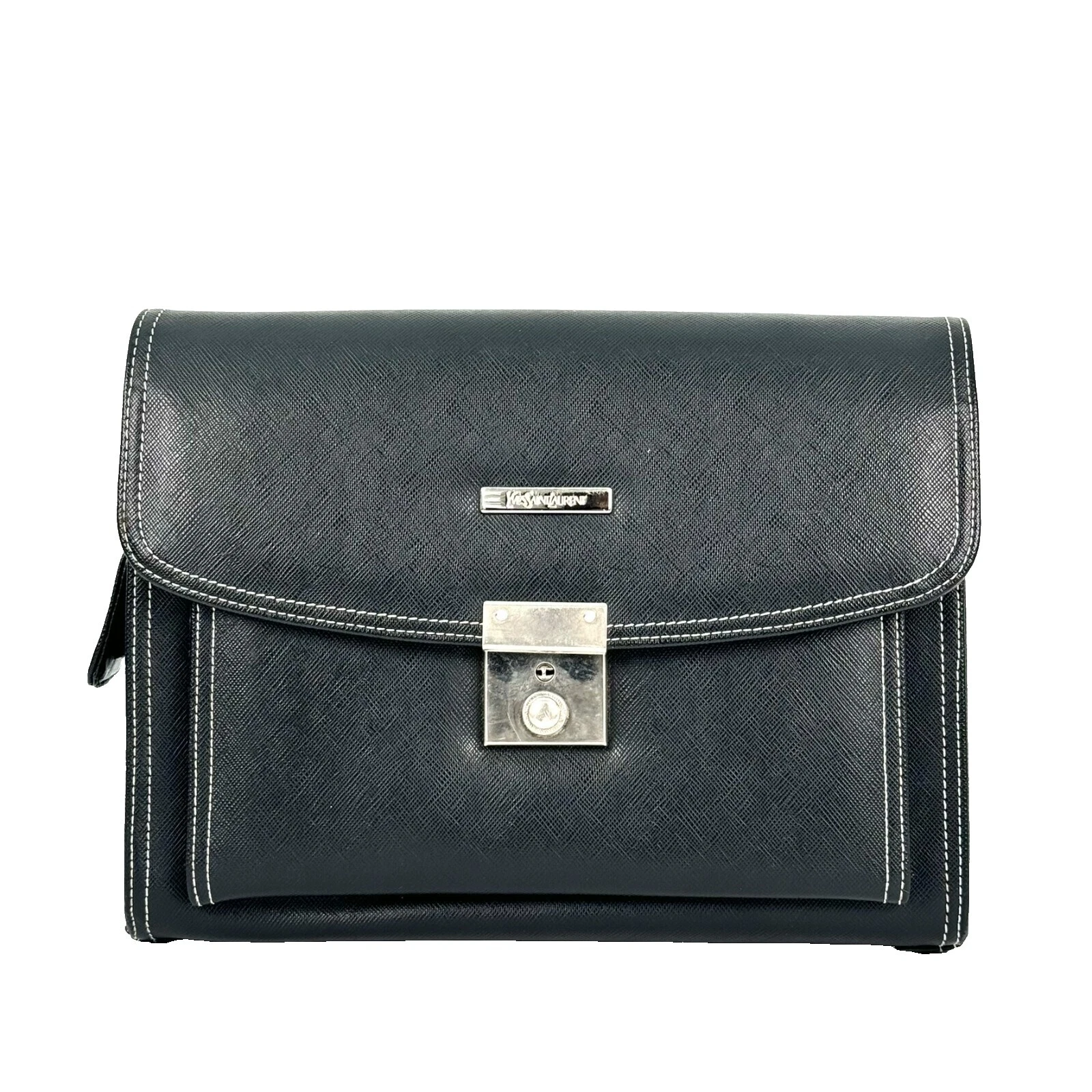 Bolsas de medio de cuero Saint Laurent para Hombres