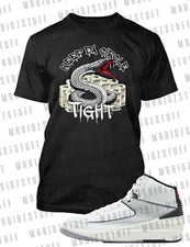 Graphic Street Wear Tee Shirt Match Air J2 Python Sneaker Pro Club Shaka RTP