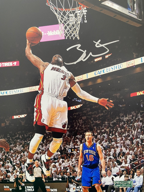 Dwyane Wade Autographed Signed 8x10 Photo Miami Heat NBA Holo COA