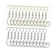 Christmas Ornament Hooks Iron Hook with Acrylic Jewelry Hanger Style A