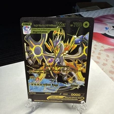 Lugia The God Of Pokemon VMAX Black and Red Foil Fan Art Card Hp758 💥💥💥💥