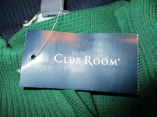 Club Room Men's Long-Sleeve 1/4-Zip Sweater, Spruce Green, Cotton, Size XL, New - Picture 6 of 8