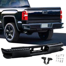Rear Step Bumper Compatible with 2014 2015 2016 2017 2018 Chevy Silverado/GMC