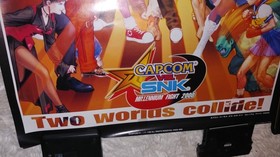 Capcom vs SNK ~  Promo Poster Sega Dreamcast ~ Capcom B2 Arcade Playstation Xbox