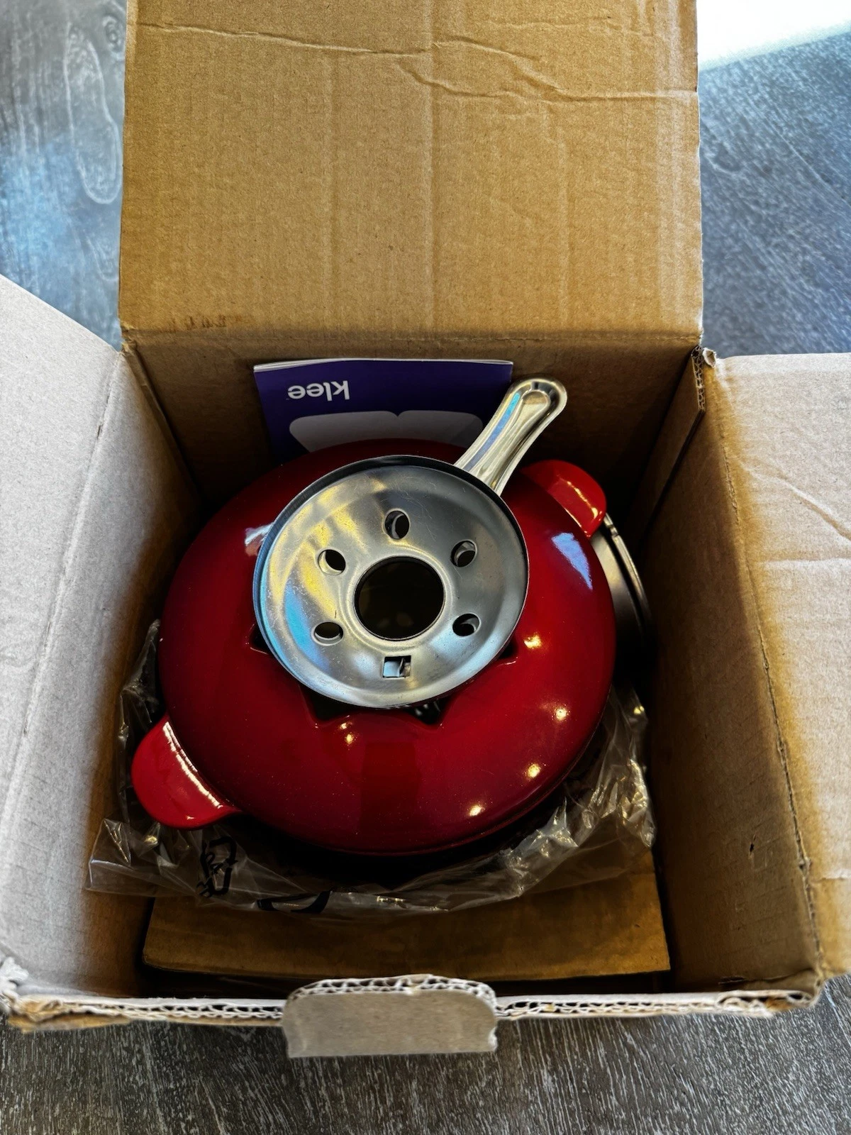 Klee Red Enameled Cast Iron Fondue Set New Open Box
Opens in a new window or tab
