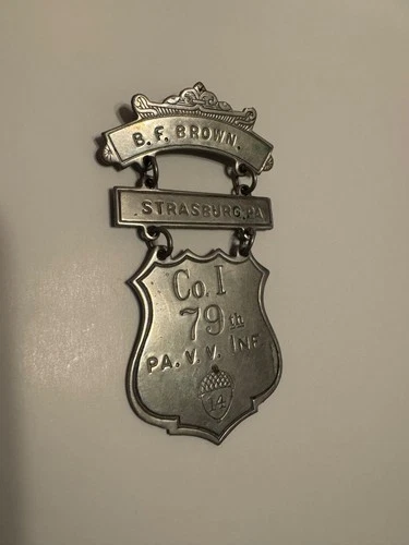 Civil War Ladder Badge Company I 79th Strasburg PA “Lancaster Rifles”