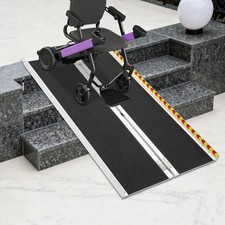 4ft Tragbare Rollstuhlrampe Faltbare Rampe Für Rollstühle Rollstuhlramp 272kg