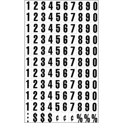 Magna Visual PFN-21 Magnetic Numbers 110-Piece Set Lot of 10