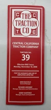 Central California Traction Company ETT  39  11/10/2008 CCT employee timetable