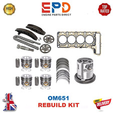 MERCEDES BENZ A-CLASS OM651 2.2 MAIN & BIG CONROD BEARING SET+REBUILD PARTS NEW!