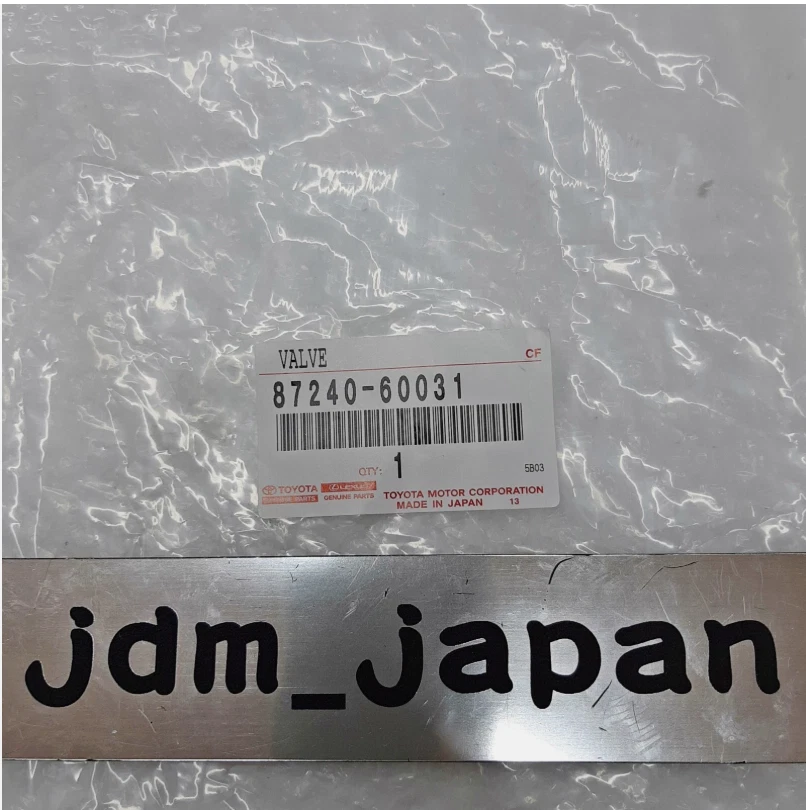 TOYOTA 87240-60031 LAND CRUISER Calentador Válvula Agua Genuino Nuevo Japón Foto 2 de 3