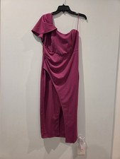 Fashion NOVA Off Shoulder Fussia Cocktail Dress Size L