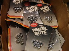 12mm-1.5 x 14mm Zinc Plated Steel Open End Wheel Lug Nuts 20 pcs. 