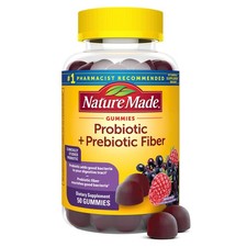 Nature Made Probiotic  Prebiotic Fiber Gummies for 50 Count Pack of 1 