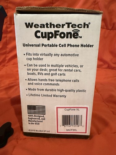 WeatherTech CupFone 8ACF3XL Cell Phone Holder Open Box - Zdjęcie 3 z 6