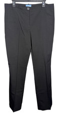 SIMPLY VERA WANG 10 BLACK PANTS DRESS KOHLS RN#121973 HF BUTTON ZIP PREOW USPSGA
