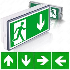 3W LED Notleuchte Notausgang Exit Notlicht Akku Fluchtwegleuchte Notbeleuchtung