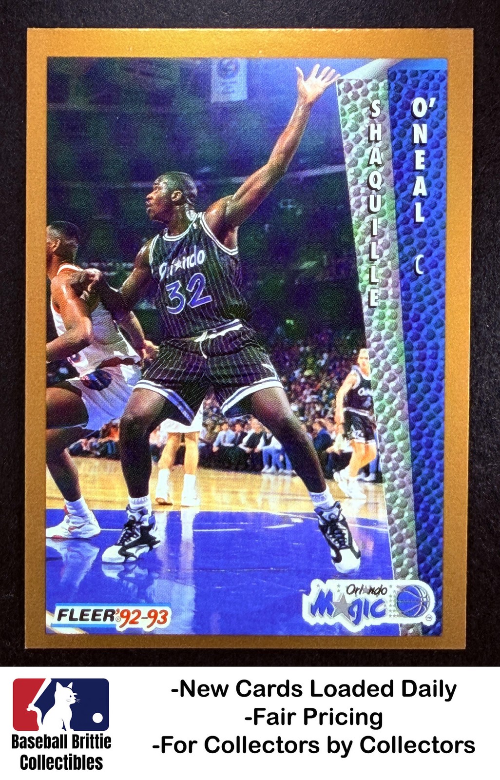 1992-93 Fleer #401 Shaquille O'Neal RC Rookie Orlando Magic Lakers