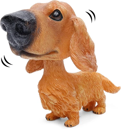 Bobble Head Dogs Bobbing Heads Car Dash Puppy Car Decoration (Dachshund)