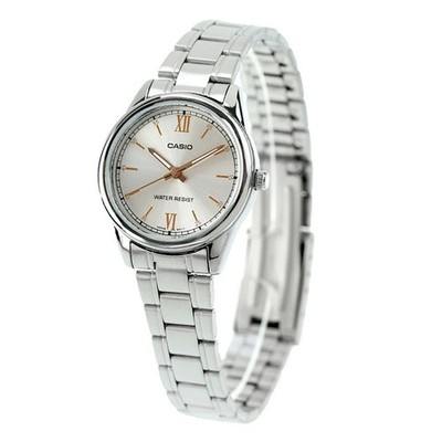 CASIO Classic LTP-V005D-7B2DF Analog Silver Dial Silver Steel Women's R80111253