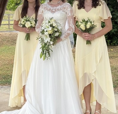TWO Yellow bridesmaid dresses size 10 and 12 (8 and 10) BNWT Ever Pretty |  eBay UK